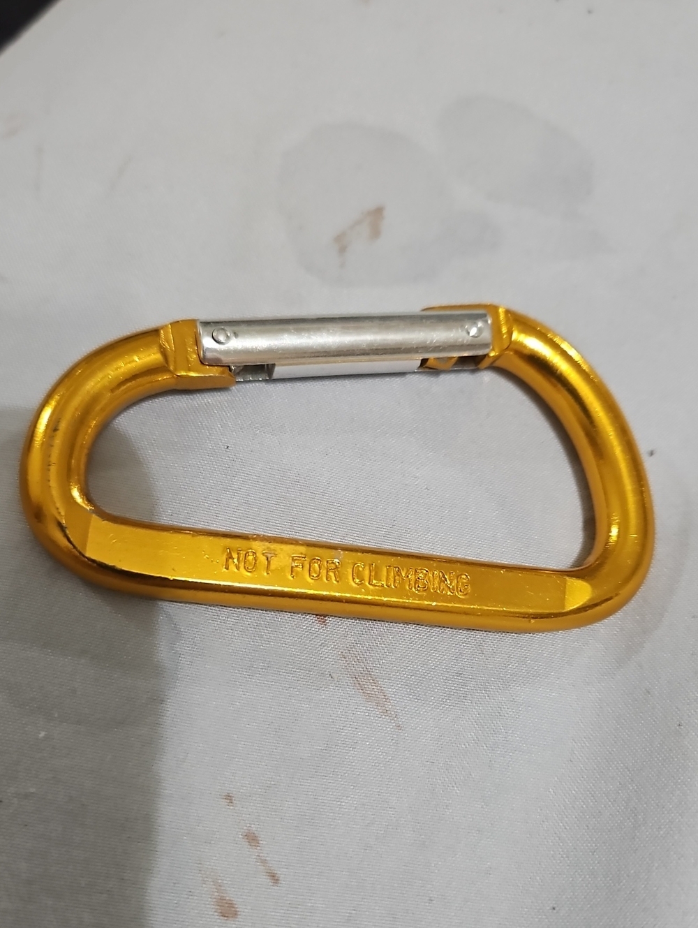 Gold Aluminum Non-Climbing Carabiner Keyring